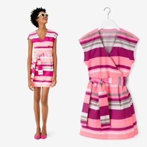 Kate Spade Saturday striped wrap dress
